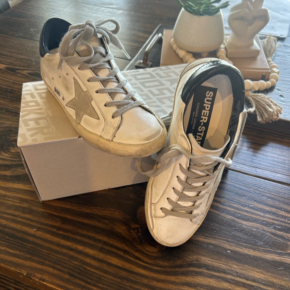 Women’s Golden Goose Superstar sneakers size 35 with original box
